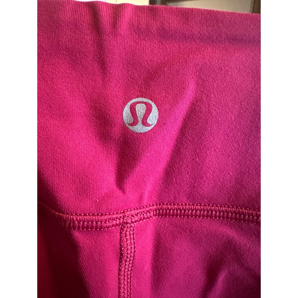 Lululemon Align High-Rise Pant 25" in Red Merlot (Sz 4) - Picture 5 of 6